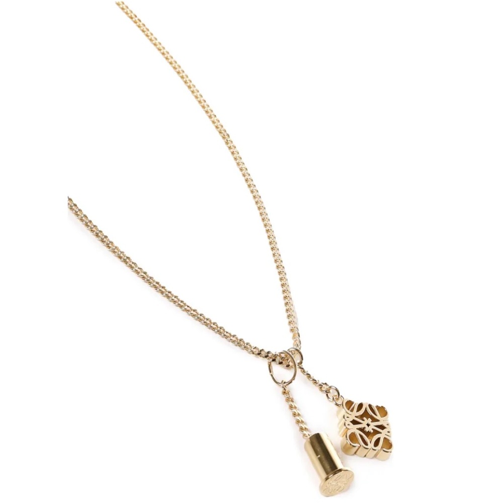 NWT Loewe Gold Pendant Necklace